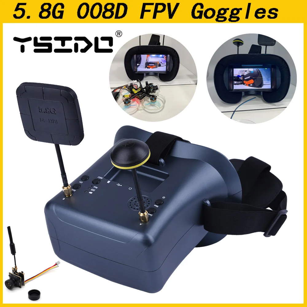 Skyzone Cobra X V2 Fpv Goggles - 008D 5,8G 40CH 4,3 pulgadas 800*480